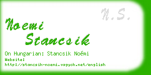 noemi stancsik business card